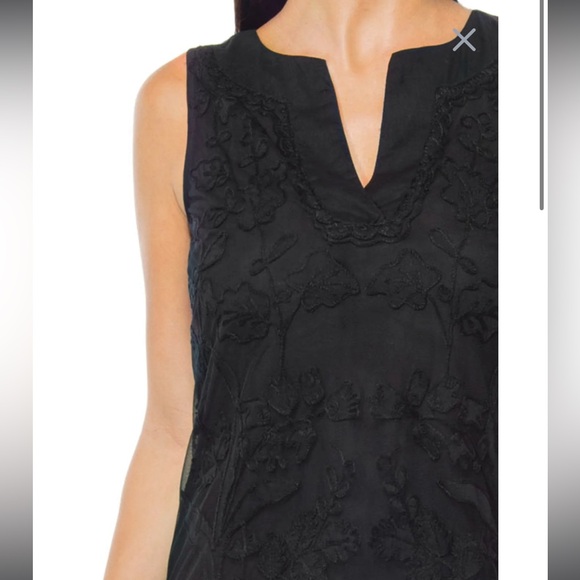 Gretchen Scott Designs Dresses & Skirts - Gretchen Scott Flower Power - Appliqué Net Dress size small
